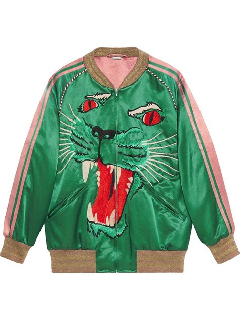 gucci tiger bomber jacket fake|gucci bomber jacket men's.